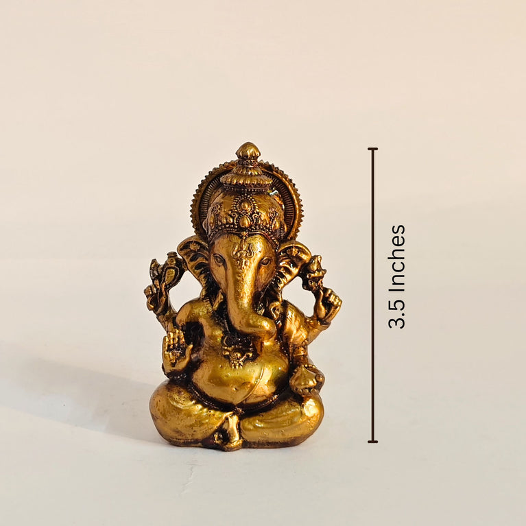 Lord Ganesha | Car Dashboard Ganesha Idol (5 color) | 5 x 3 x 9 cms (L x B x H) | Table Decor | Ganesha Idol for car | Car Decor Figurine