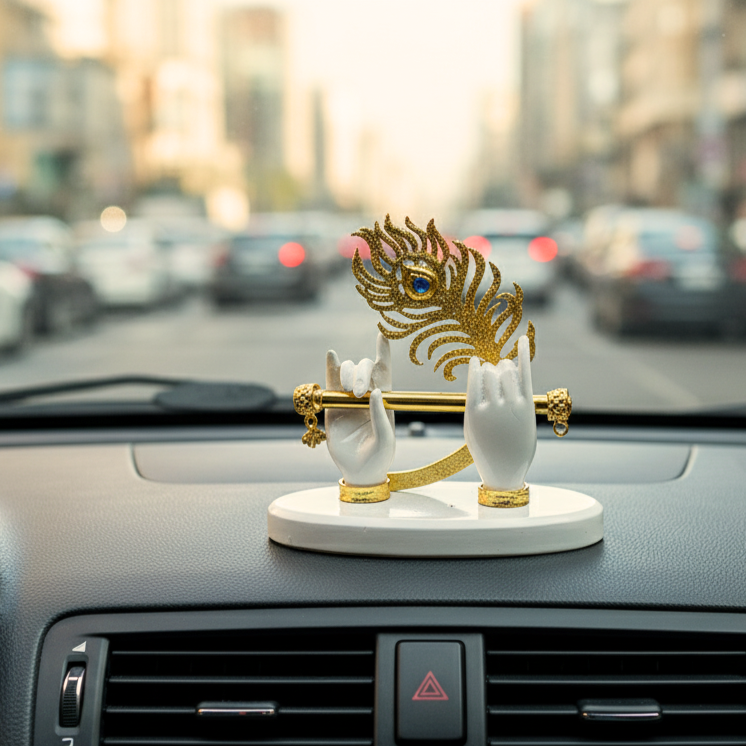 Golden Mor Pankh with Murali | Car Dashboard | Table Decor