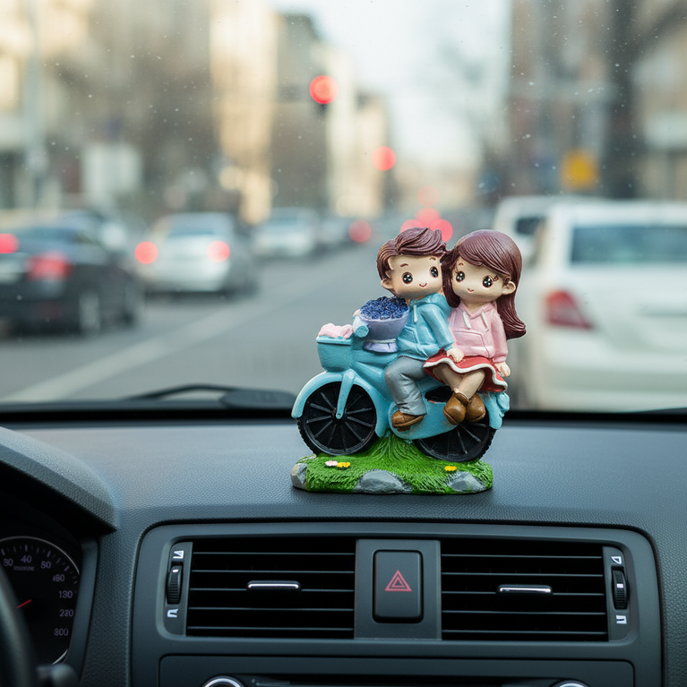 Cycle Couple Small | Car Dashboard | Table decor