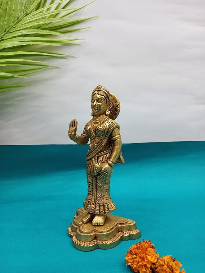 Brass Radha Krishna Idol Statue Decor Figurine | God Idol | Pooja Item | Metal Handicraft