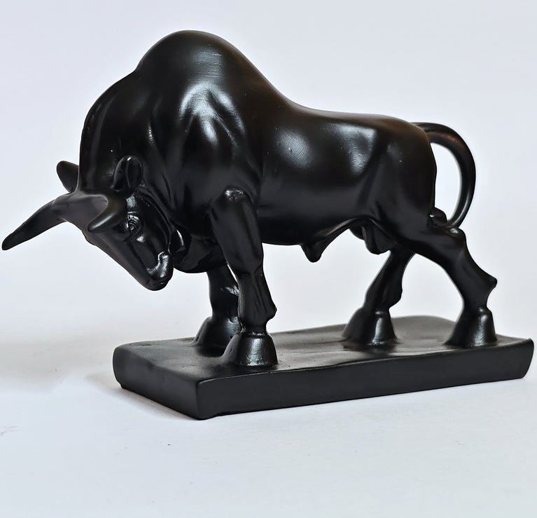 Decoration Items for Home Geometric Bull Resin Sculpture Statue | Table Decor | Home Decor | Polyresin