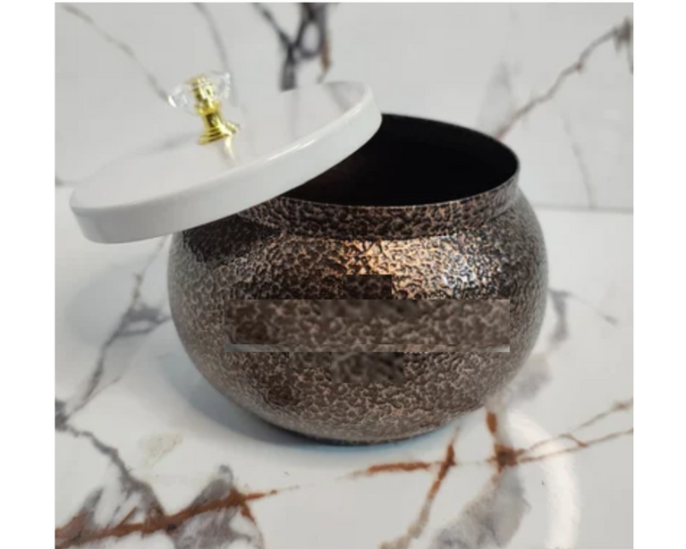 Gift Packing Metal Dry Fruit box copper textured