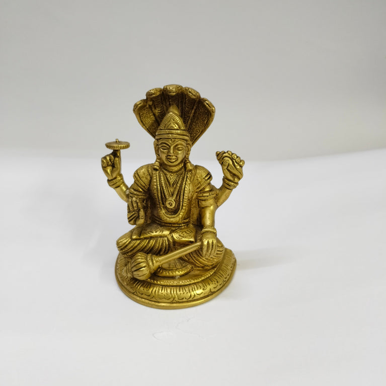 Vishnu Ji | God Idol | Diwali Celebration | Table Decor | Spiritual Decor | Brass Bloom