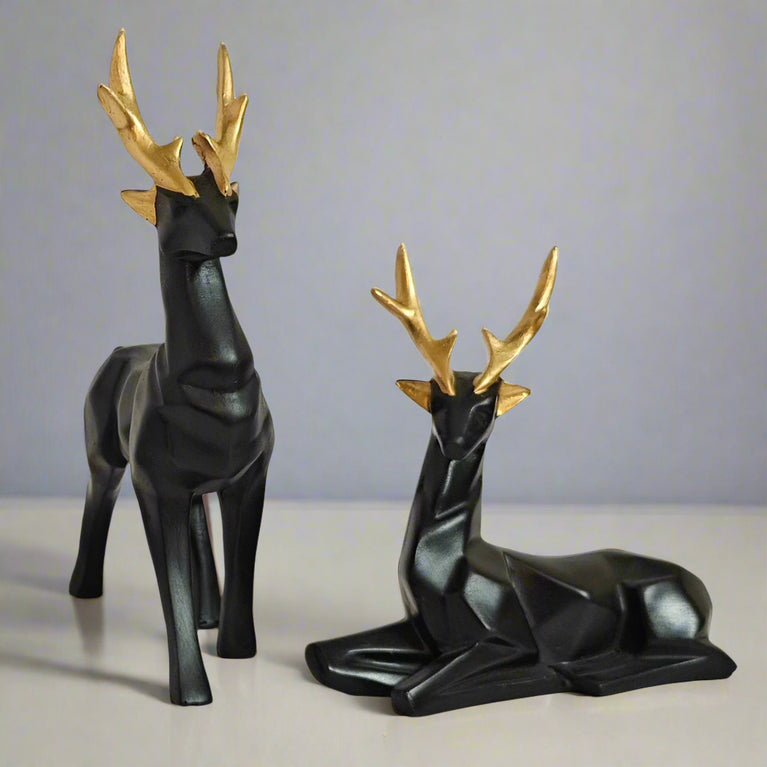 Deer Set Black | Table Decor