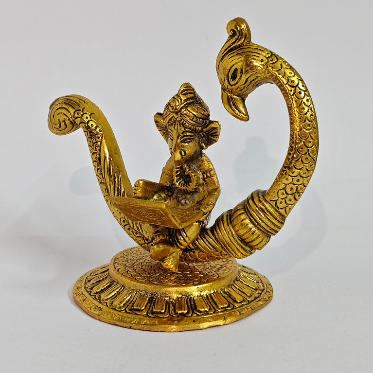 Laptop Ganesh Statue | God Idol | Brass | Ganesha | Modern