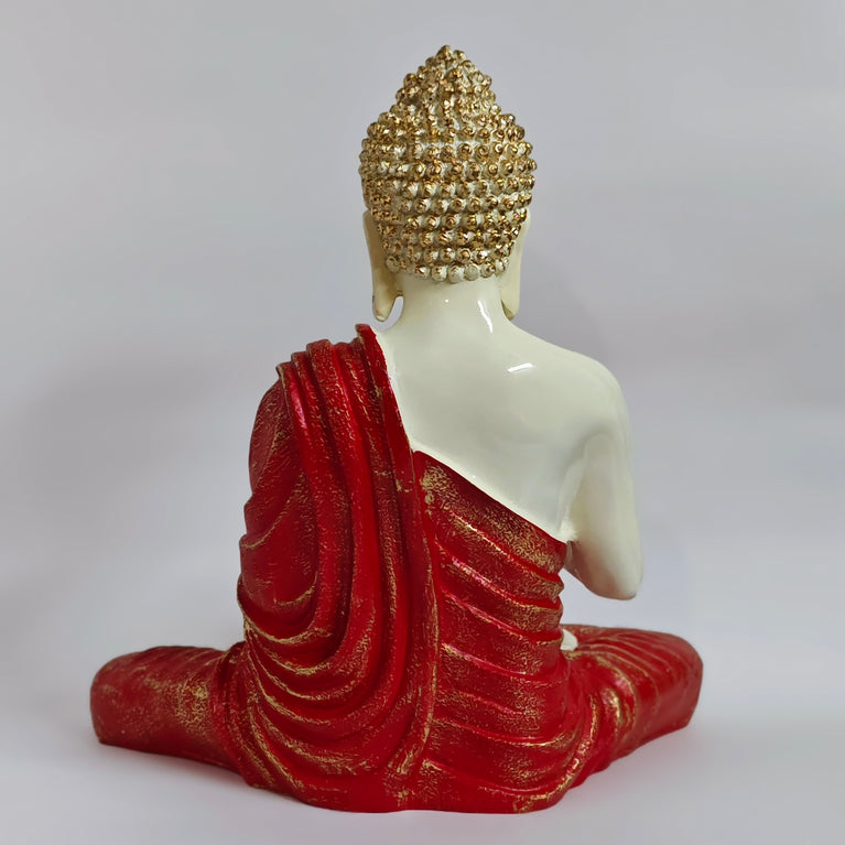 Blessing Buddha Statue | 15 inches | Blue | Teal Blue| Dark Blue| Chocolate | Orange | Light Orange| Blue Gray| Gold | Table Decor