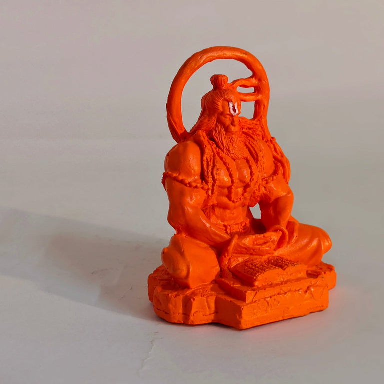 Dhyan Hanuman Orange| Car Dashboard | Table Decor