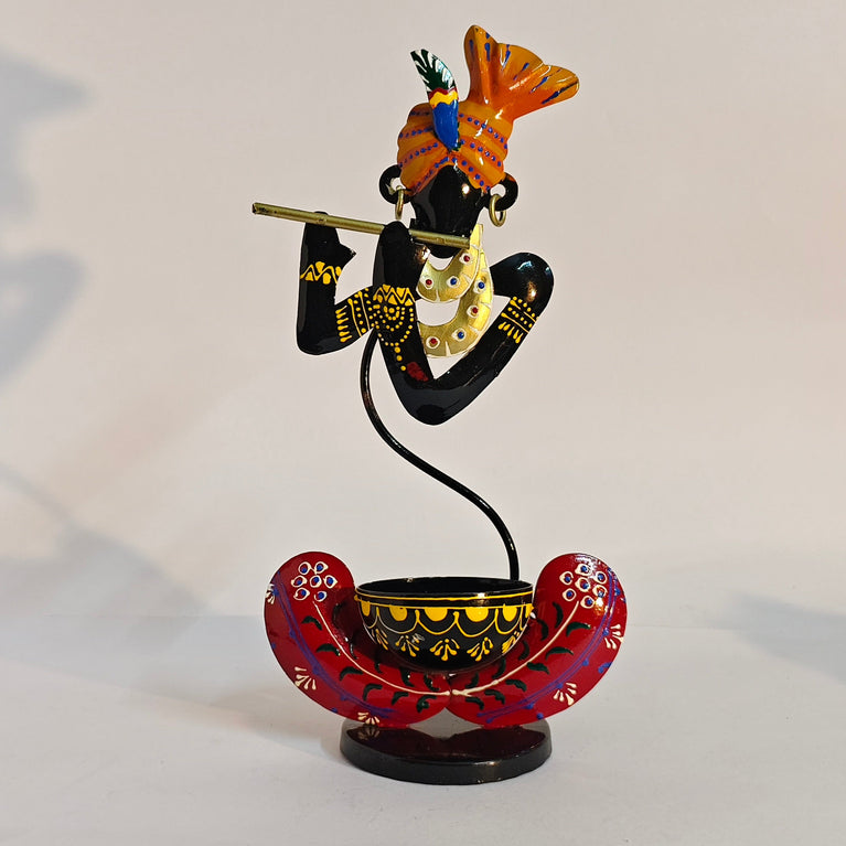 Murali Krishna Blue | Black T-Lite| Table Decor