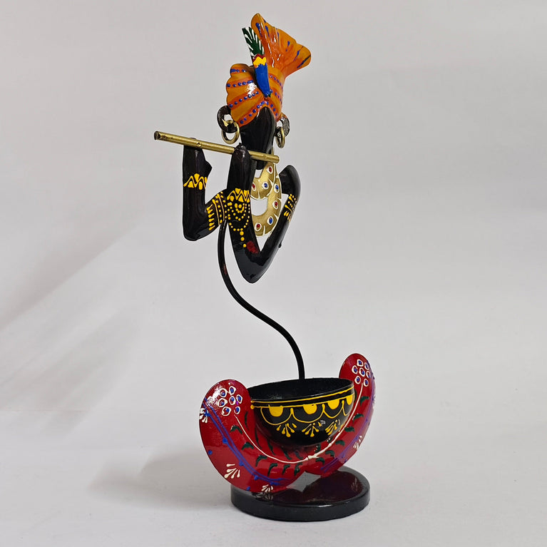 Murali Krishna Blue | Black T-Lite| Table Decor