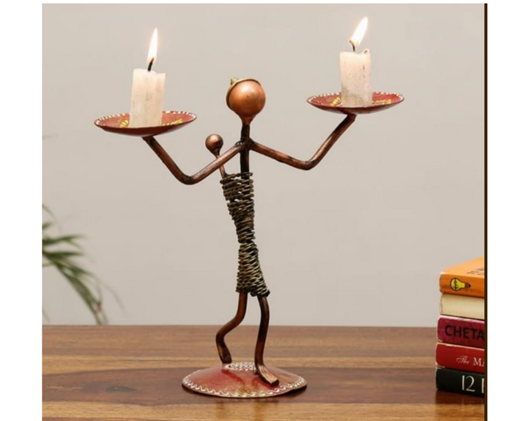 Lady Baby Double Candle Stand | Table Decor