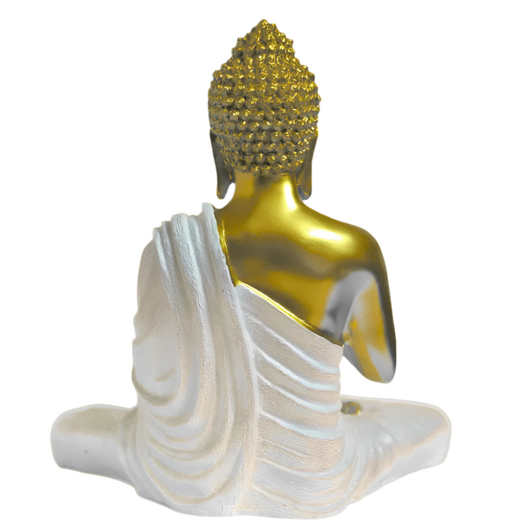Blessing Buddha Statue | 15 inches | Blue | Teal Blue| Dark Blue| Chocolate | Orange | Light Orange| Blue Gray| Gold | Table Decor