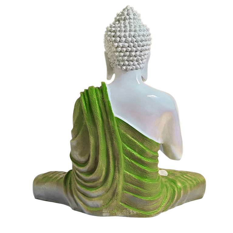 Blessing Buddha Statue | 15 inches | Blue | Teal Blue| Dark Blue| Chocolate | Orange | Light Orange| Blue Gray| Gold | Table Decor