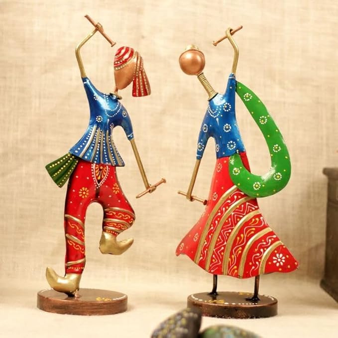 Dandiya Couple Blue | Table Decor