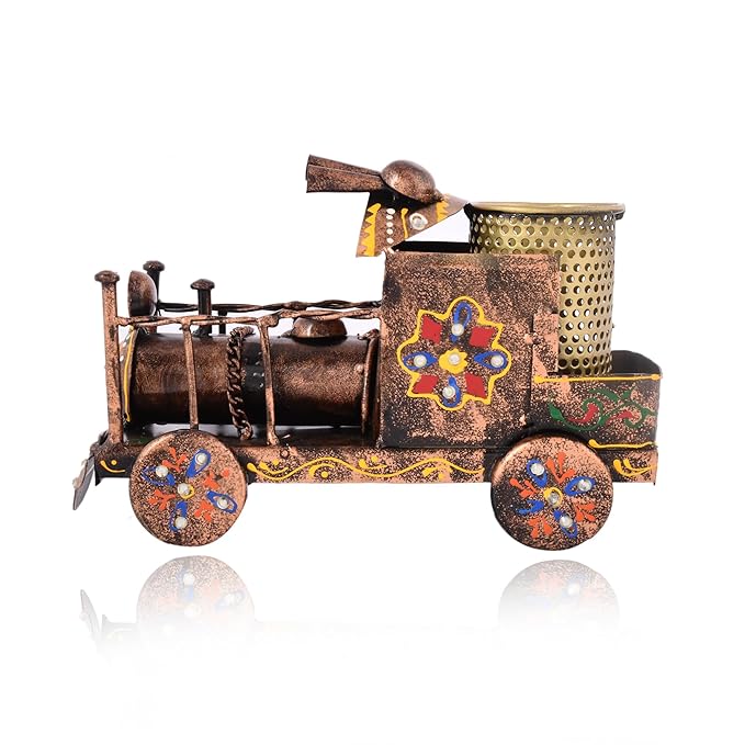 Engine Pen Stand Antique | Table Decor