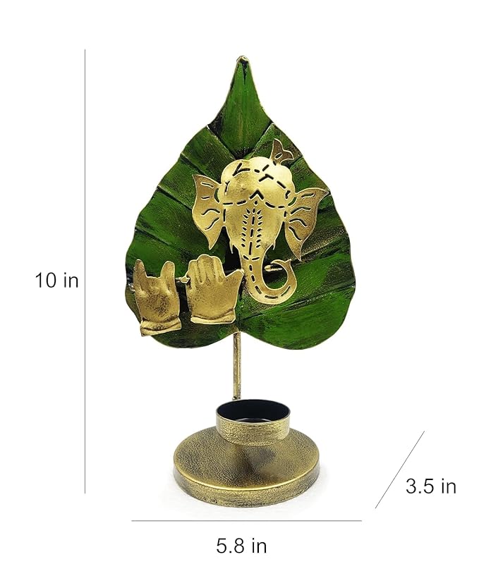 Pan Ganesh Green| Orange| Multicolor | God Idol | Table Decor