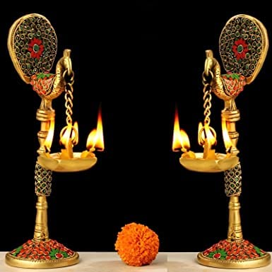 Peacock Hanging Diya | Home Decor |Table Decor