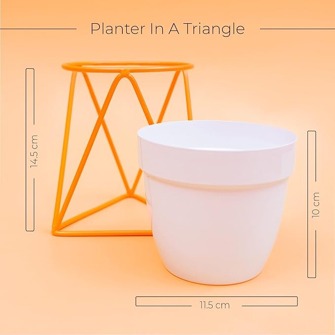 Planter Pot Stand for Outdoor | Planter Stand for Garden | Plant Stand for Home | Gamla Stand for Home | Metal Indoor Pots with Drainage Hole | Set of 1| Gardening | Planter