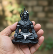 Dhyan Shiva for car Dashboard and Home | 9cms x 7cms x 11cms (LxBxH) | Car Dashboard mahayogi, adiyogi | Housewarming Gift | Car Dashboard Idol | Resin | Table Decor (Black)