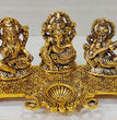 Laxmi Ganesh Sarawati Diya | Brass | Pooja