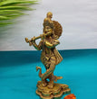 Brass Radha Krishna Idol Statue Decor Figurine | God Idol | Pooja Item | Metal Handicraft