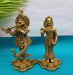 Brass Radha Krishna Idol Statue Decor Figurine | God Idol | Pooja Item | Metal Handicraft
