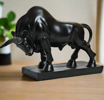 Decoration Items for Home Geometric Bull Resin Sculpture Statue | Table Decor | Home Decor | Polyresin