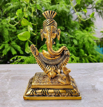 Pagdi Ganesh | God Idol | Pooja Item | Brass