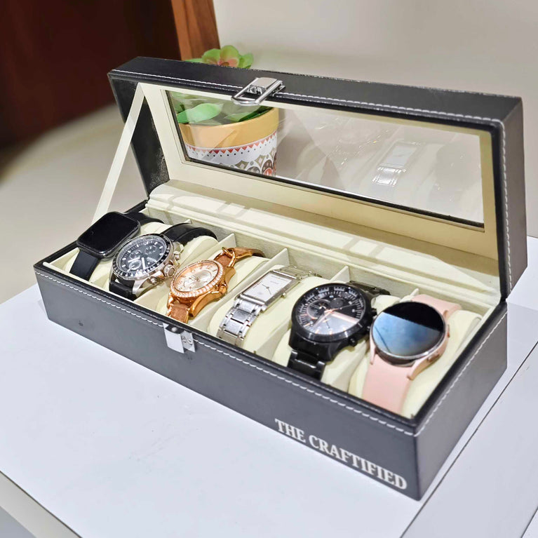Premium Watch Organizer | 6 Slots | 3 Slots | Storage Organizer