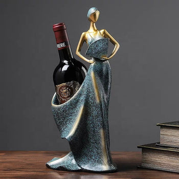 Wine holder lady statue | Resin | Bar | Home Decor