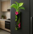 Metal Magnetic Fridge Planter Flower Pot | Tubular magnetic planter | Refrigerator, Almirah | Gardening | Planters