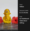 Lord Ganesha | Car Dashboard Ganesha Idol (5 color)  | 5 x 3 x 9 cms (L x B x H) | Table Decor | Ganesha Idol for car | Car Decor Figurine