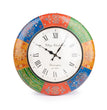 Rajasthani Painted Clock 12" |  Home Decor | Clock | Wall Decor