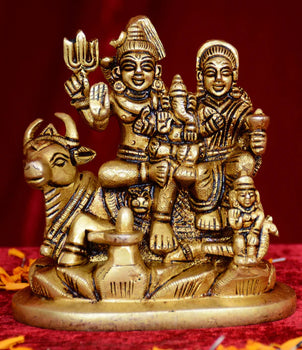 Shiv Parivar Statue | God Idol | Brass Bloom | Metal Handicrafts