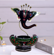 Ganesh T-Lite Black Glossy | Table Decor