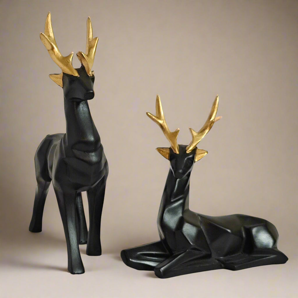 Deer Set Black | Table Decor
