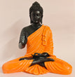 Blessing Buddha Statue | 15 inches | Blue | Teal Blue| Dark Blue| Chocolate | Orange | Light Orange| Blue Gray| Gold | Table Decor