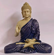 Blessing Buddha Statue | 15 inches | Blue | Teal Blue| Dark Blue| Chocolate | Orange | Light Orange| Blue Gray| Gold | Table Decor