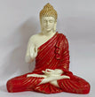 Blessing Buddha Statue | 15 inches | Blue | Teal Blue| Dark Blue| Chocolate | Orange | Light Orange| Blue Gray| Gold | Table Decor