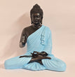 Blessing Buddha Statue | 15 inches | Blue | Teal Blue| Dark Blue| Chocolate | Orange | Light Orange| Blue Gray| Gold | Table Decor
