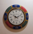 Rajasthani Painted  Clock 18 inch | Hand Painted Clock Home |  Home Decor | Clocks | Wall Decor
