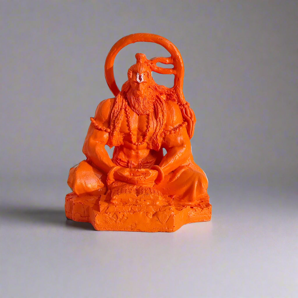 Dhyan Hanuman Orange| Car Dashboard | Table Decor