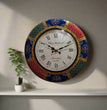 Rajasthani Painted  Clock 18 inch | Hand Painted Clock Home |  Home Decor | Clocks | Wall Decor