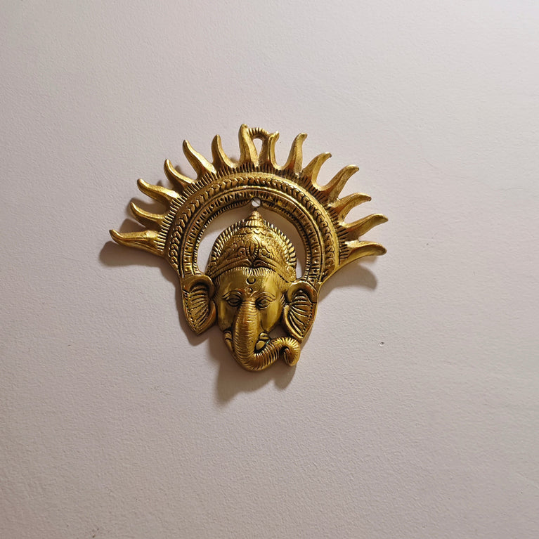 Kiran Ganesh Small ( Pichaka Kiran Ganesh) | God Idol | Metal Handicrafts | Brass | Pooja Item