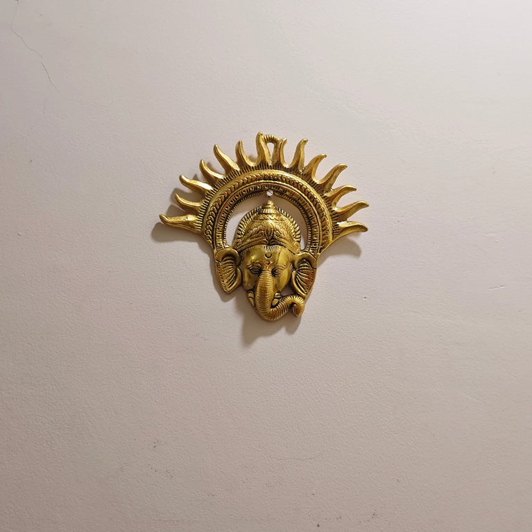Kiran Ganesh Small ( Pichaka Kiran Ganesh) | God Idol | Metal Handicrafts | Brass | Pooja Item