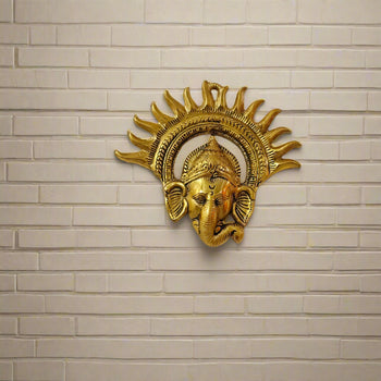 Kiran Ganesh Small ( Pichaka Kiran Ganesh) | God Idol | Metal Handicrafts | Brass | Pooja Item