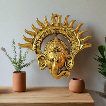 Kiran Ganesh Small ( Pichaka Kiran Ganesh) | God Idol | Metal Handicrafts | Brass | Pooja Item