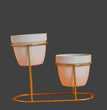 Metal Flower Pot Stand Decorative Plant Holder Bucket Planter Stand for Balcony Living Room Outdoor Indoor Home  | Gardening | Planter