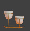 Metal Flower Pot Stand Decorative Plant Holder Bucket Planter Stand for Balcony Living Room Outdoor Indoor Home  | Gardening | Planter