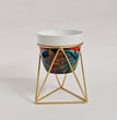 Metal Flower Planter Pot Vase with Stand for Home Décor Living Room Balcony Tabletop Indoor or Outdoor | Gardening | Planter