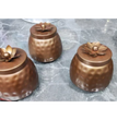 Metal Dry Fruit Jars Copper finish